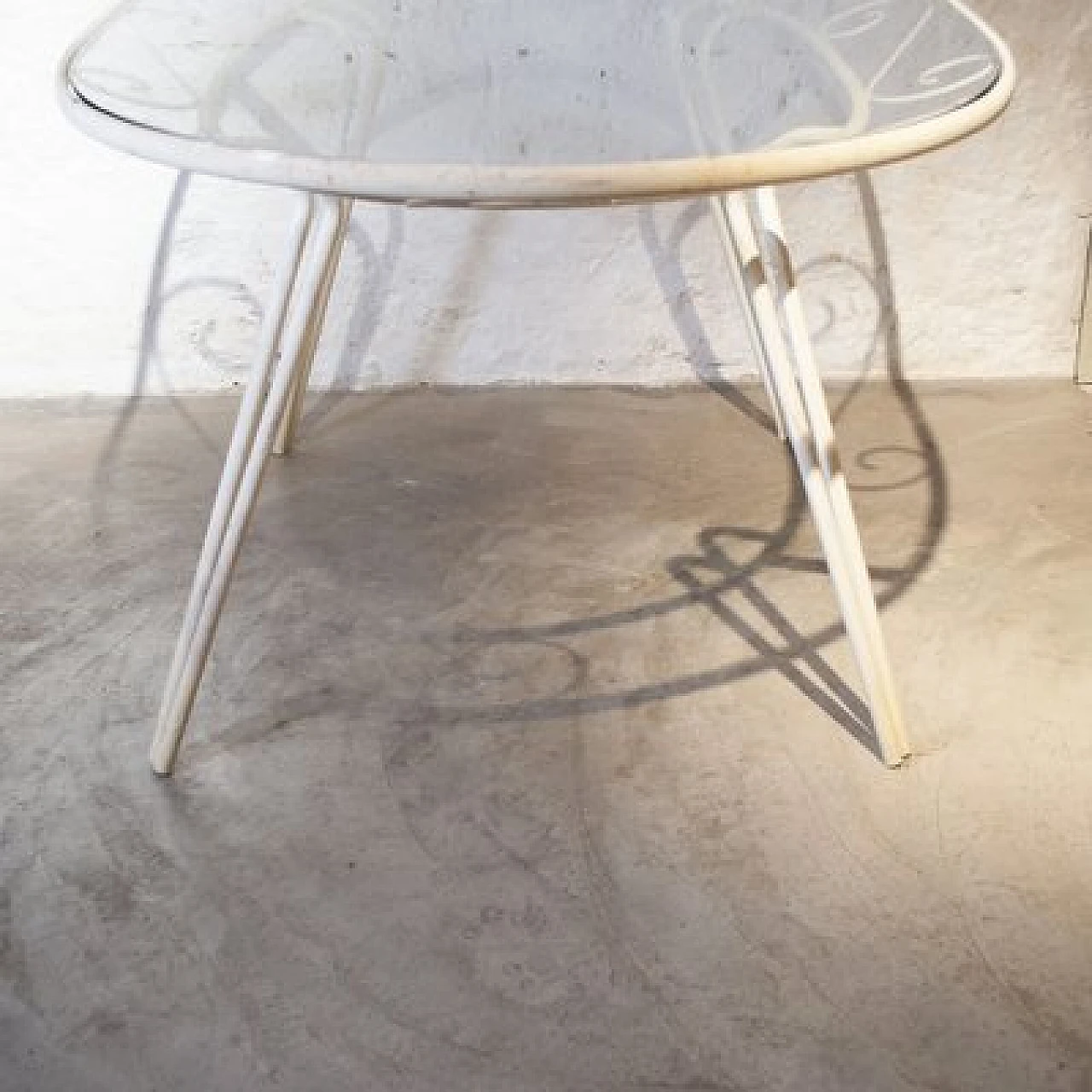 Wrought iron oval garden table by Gio Ponti, 1950s 3