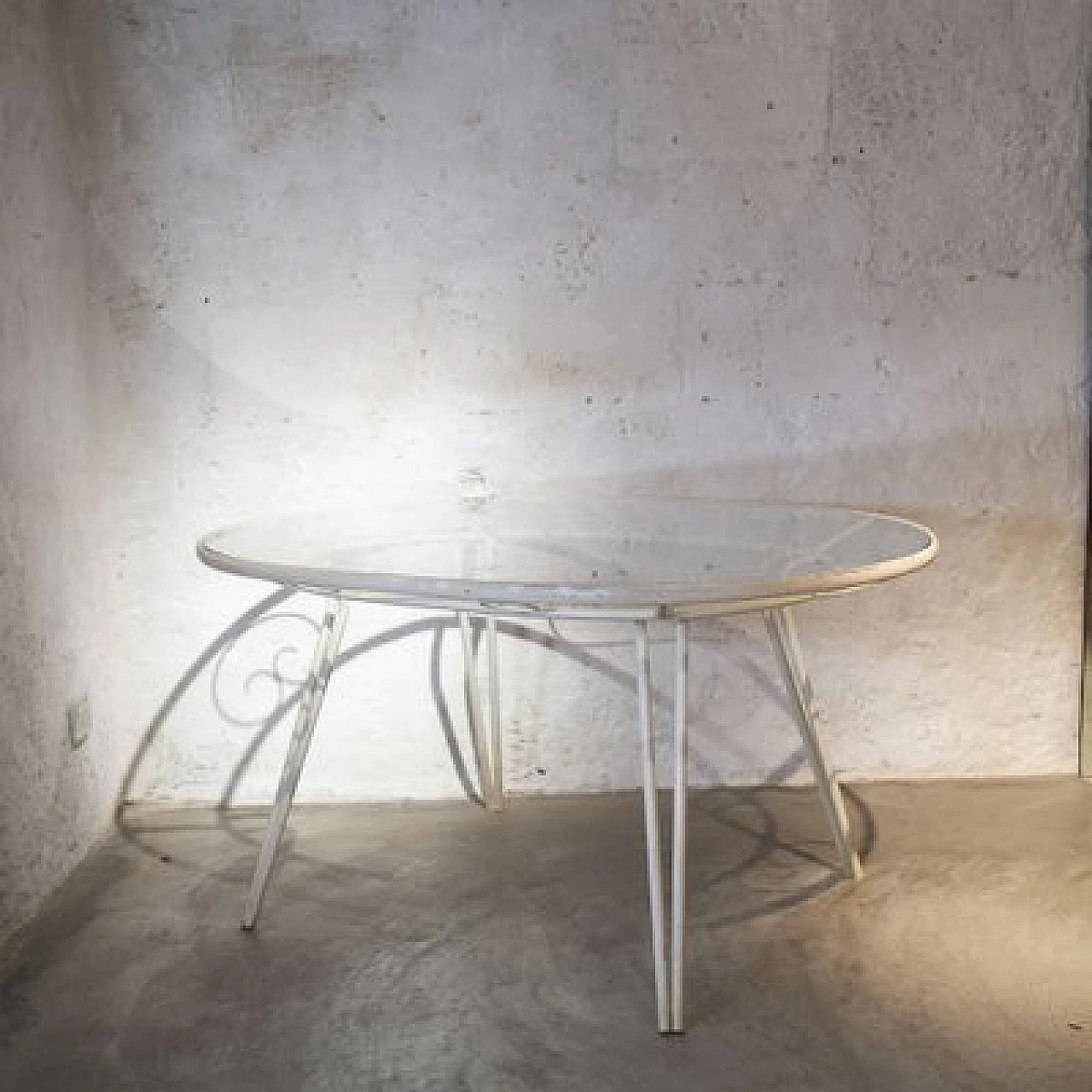 Wrought iron oval garden table by Gio Ponti, 1950s 6