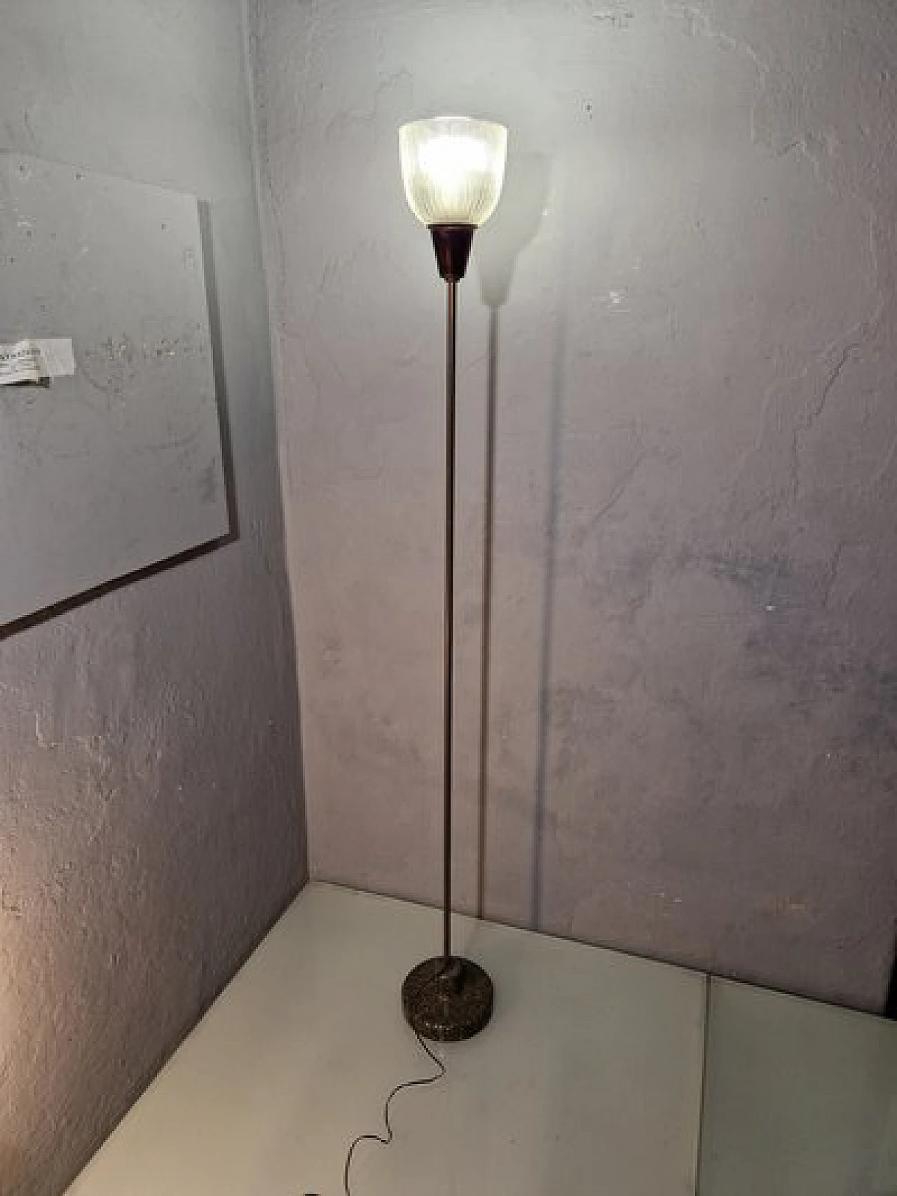 Lampada da terra LTE6 in ottone di I. Gardella per Azucena, anni '50 2