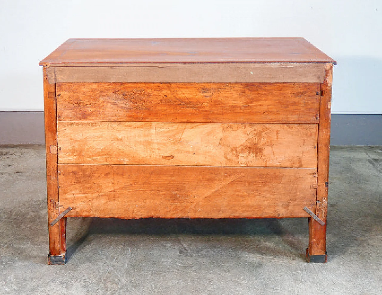 Empire inlaid and ebonized walnut dresser, first half of 19th century 16