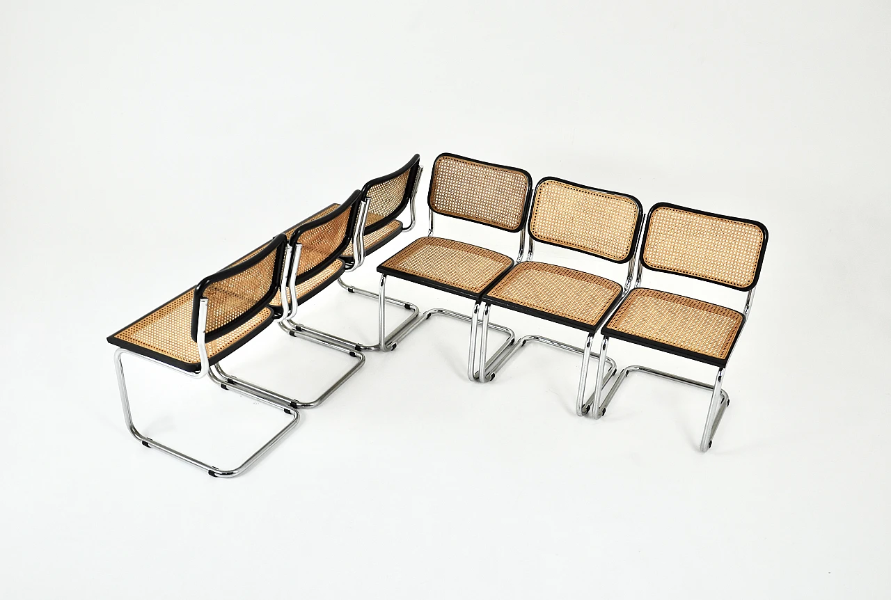 6 B32 style chairs by Marcel Breuer, 1980s 1