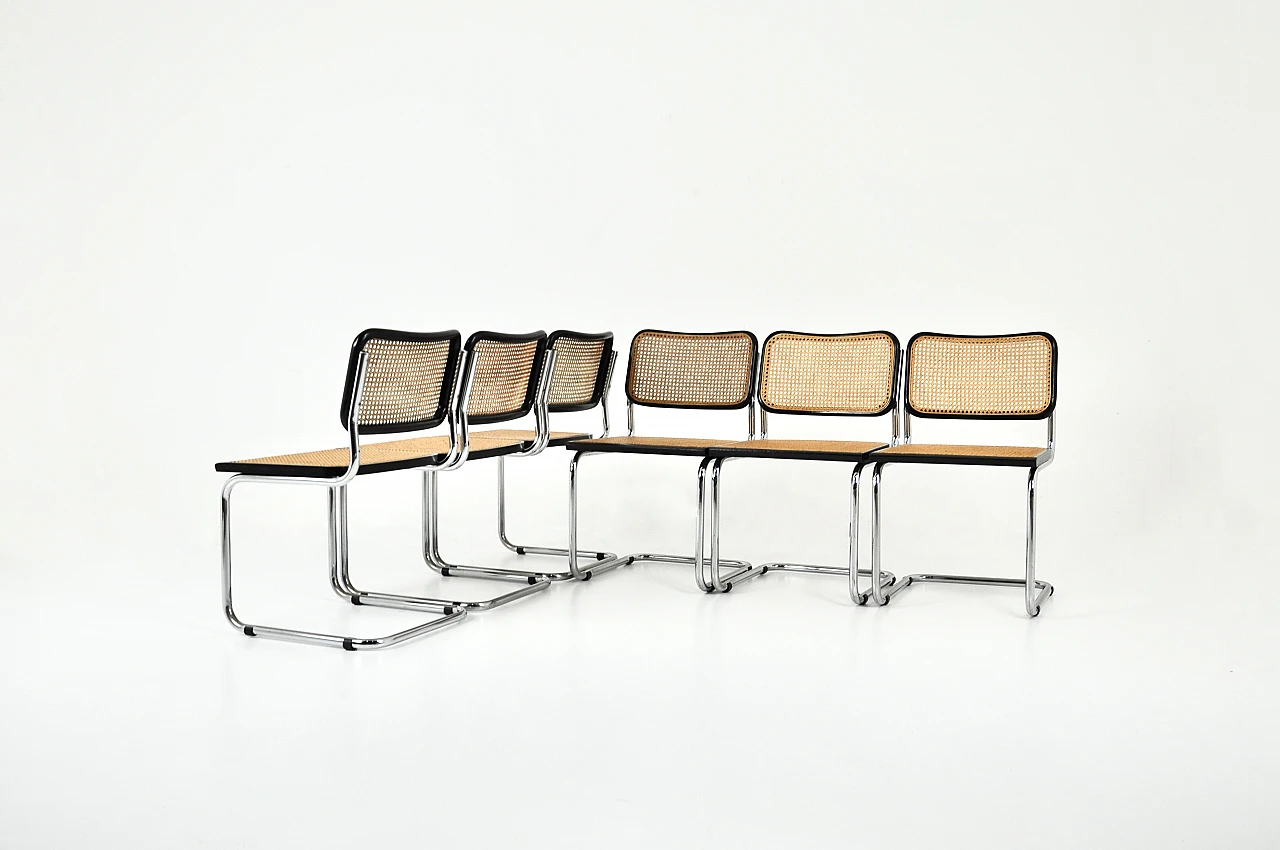 6 B32 style chairs by Marcel Breuer, 1980s 2