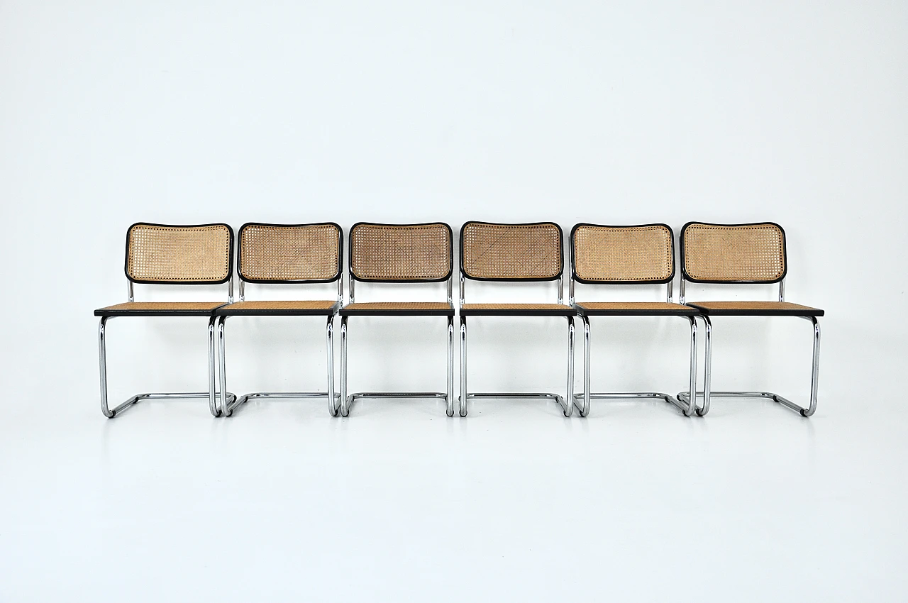 6 B32 style chairs by Marcel Breuer, 1980s 3