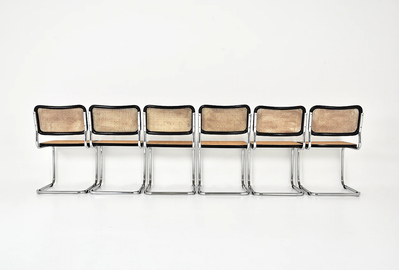 6 B32 style chairs by Marcel Breuer, 1980s 5