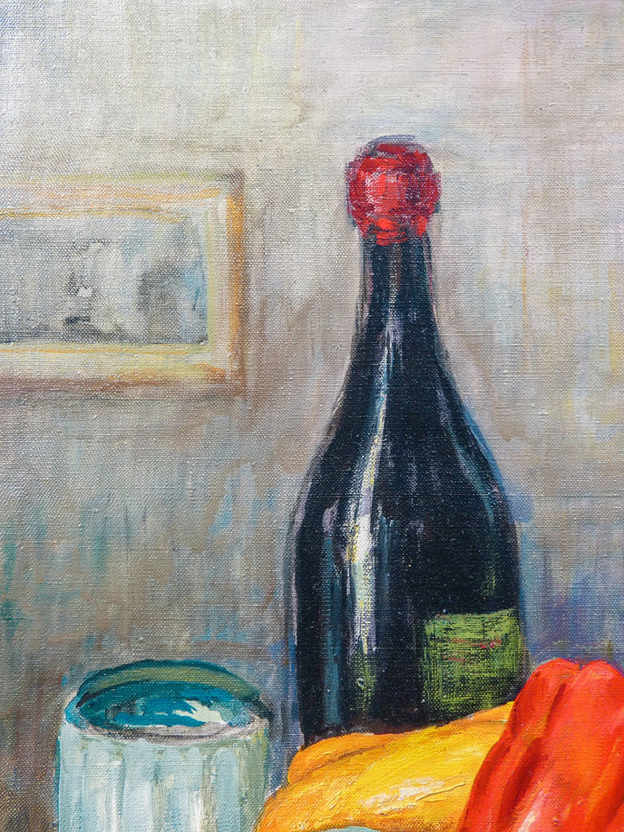 Felice Vellan, still life, oil painting on canvas, 1960 5