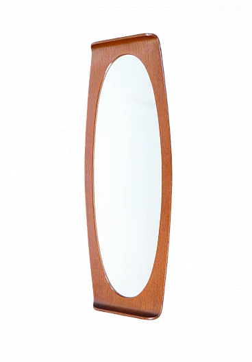 Wood wall mirror by Campo & Graffi, 1960s