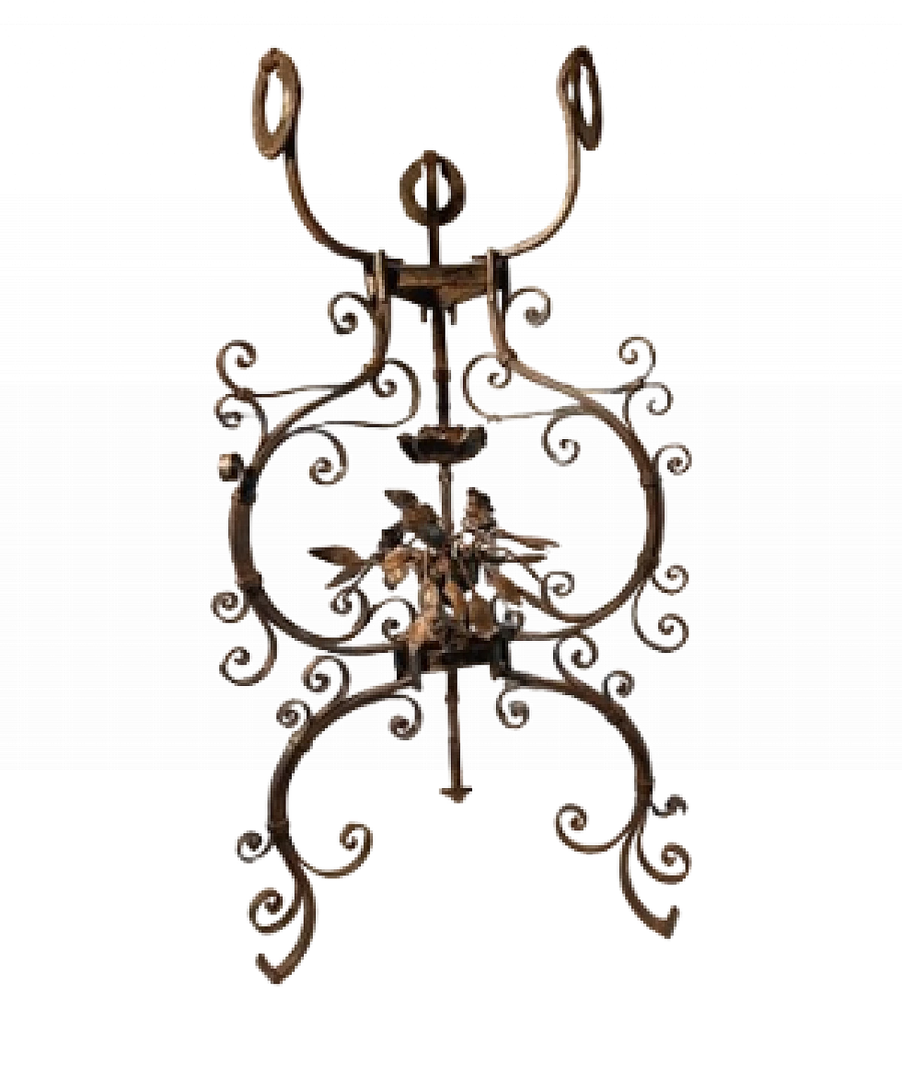 Wrought iron vase holder by A. Mazzucotelli, early 20th century 6