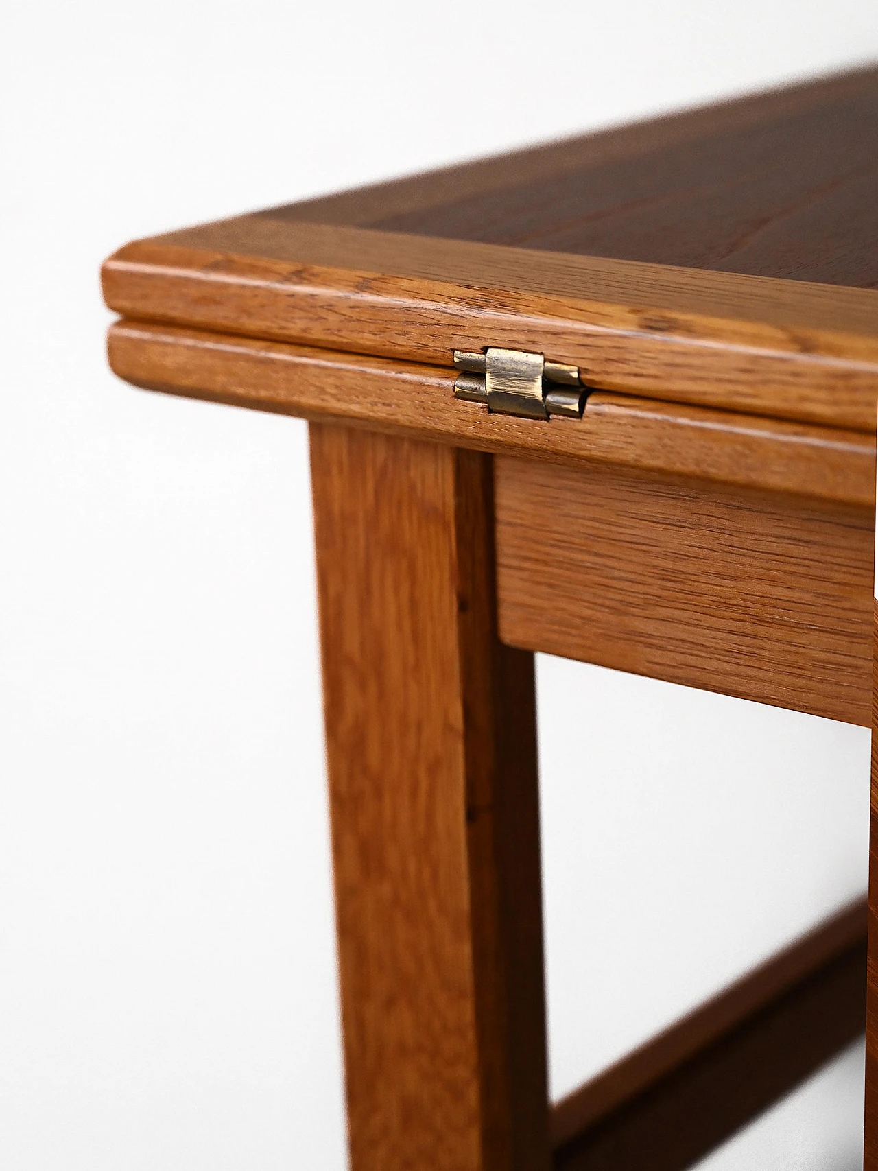 Folding teak coffee table with oak profiles, 1960s 8