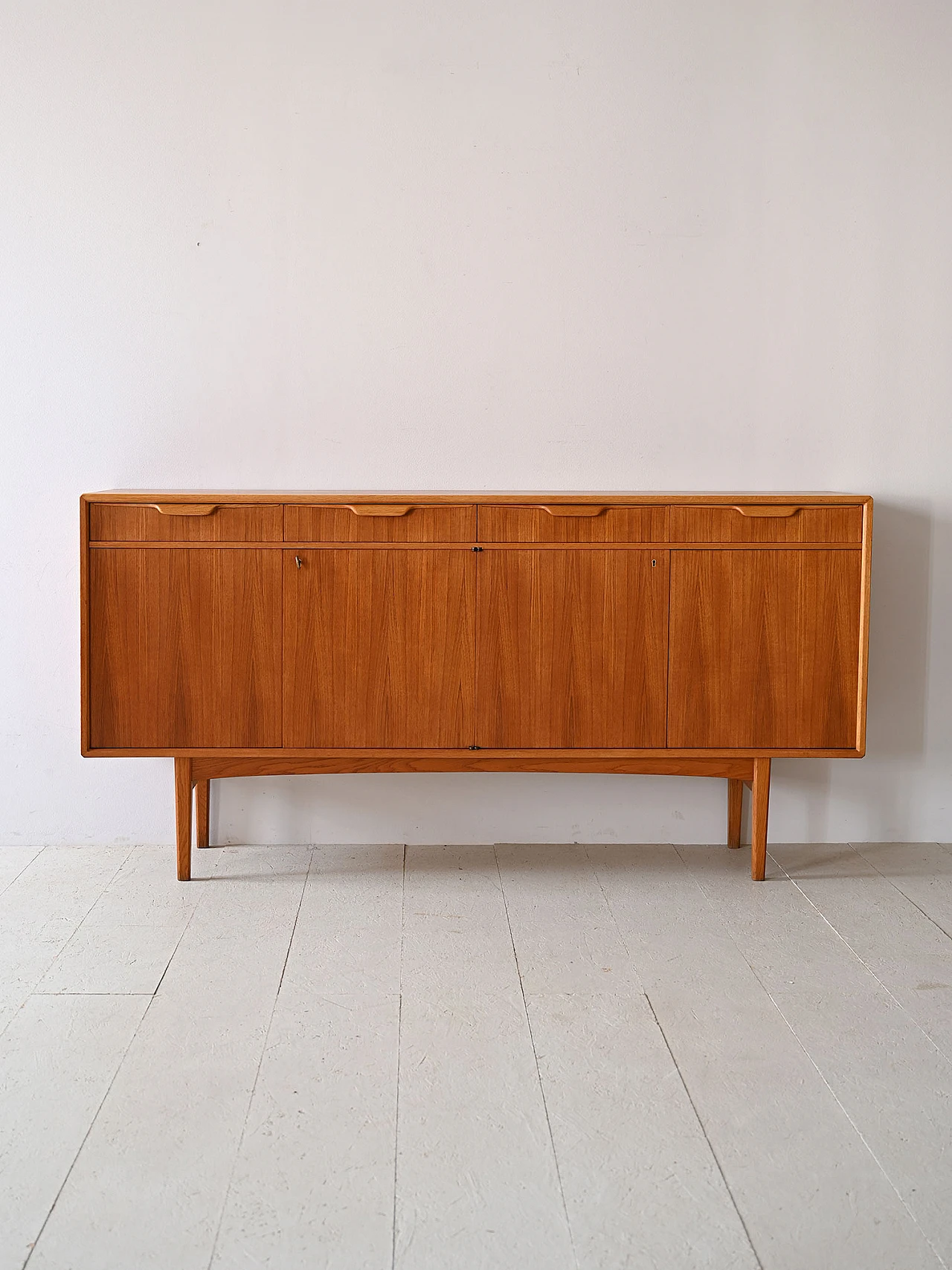 Credenza svedese in teak di Berti Fridhagen, anni '60 2