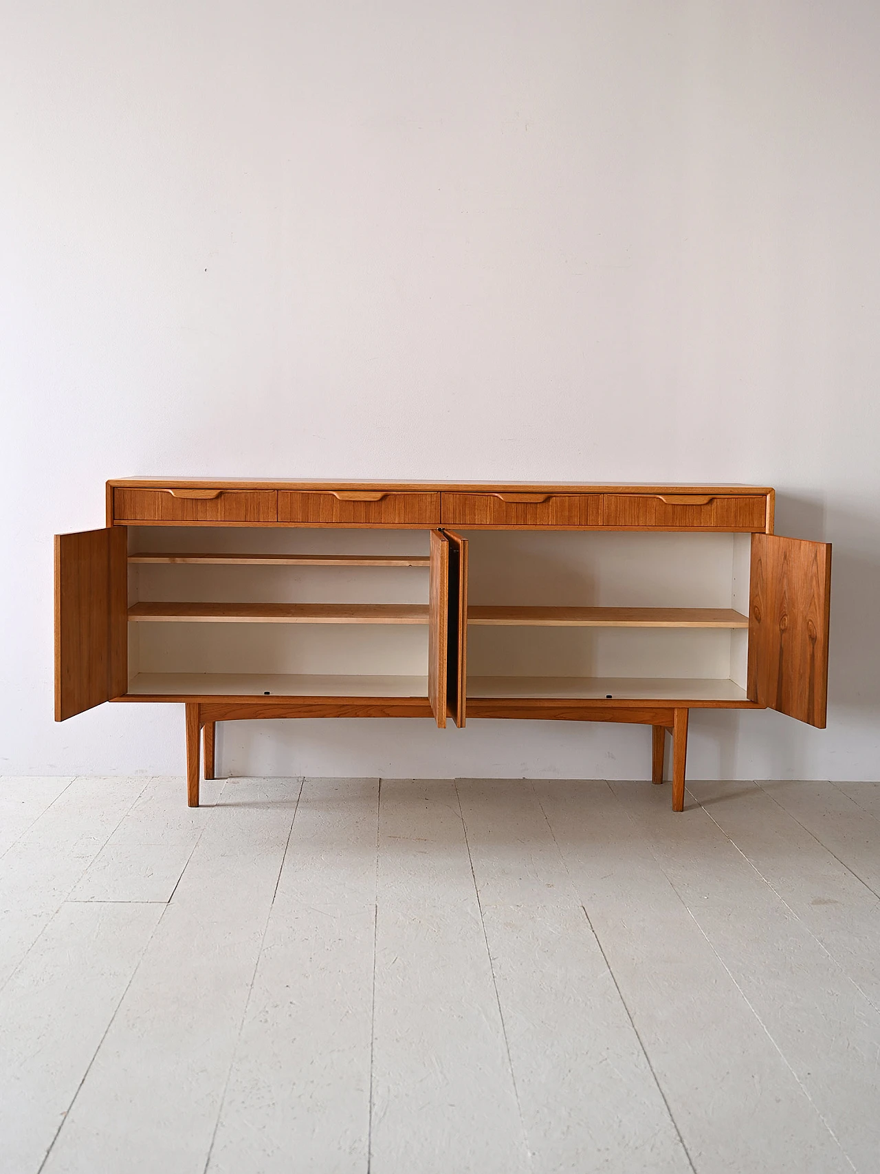 Credenza svedese in teak di Berti Fridhagen, anni '60 3