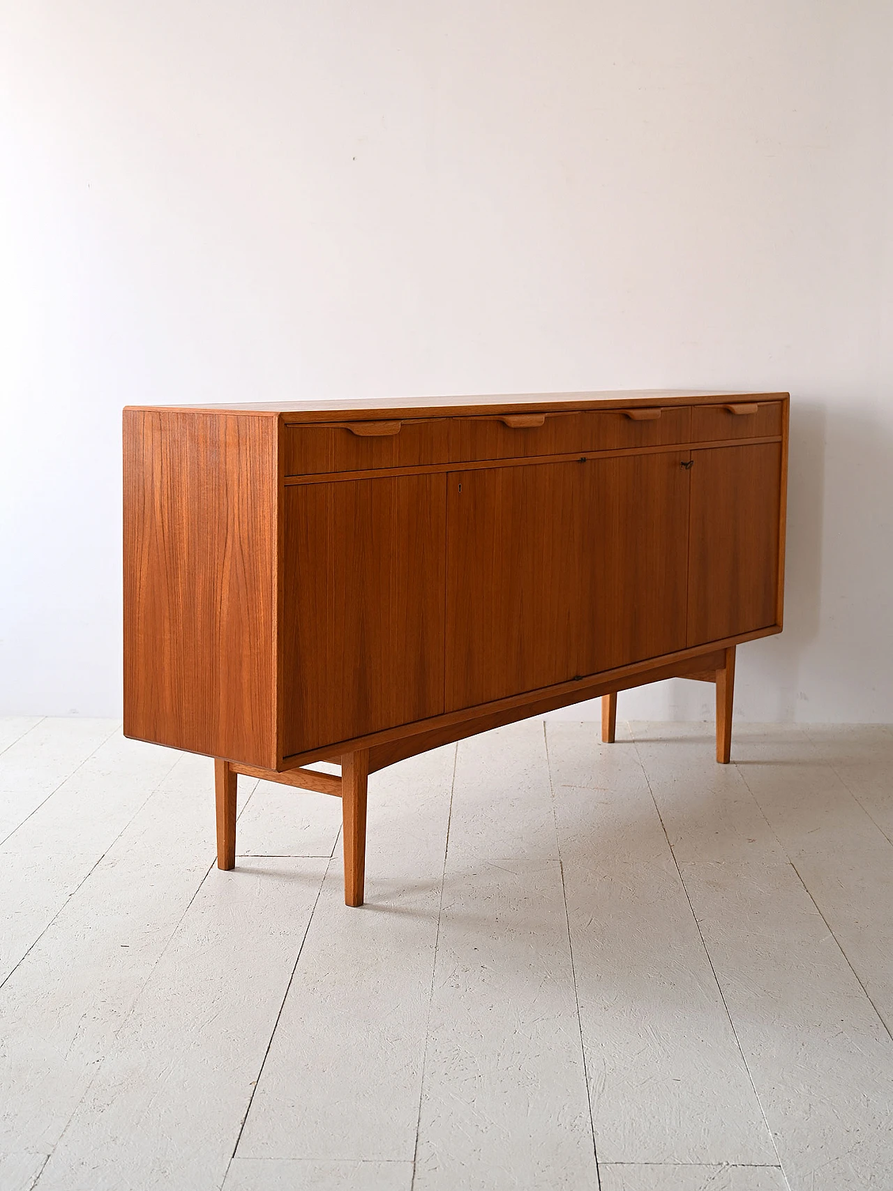 Credenza svedese in teak di Berti Fridhagen, anni '60 4