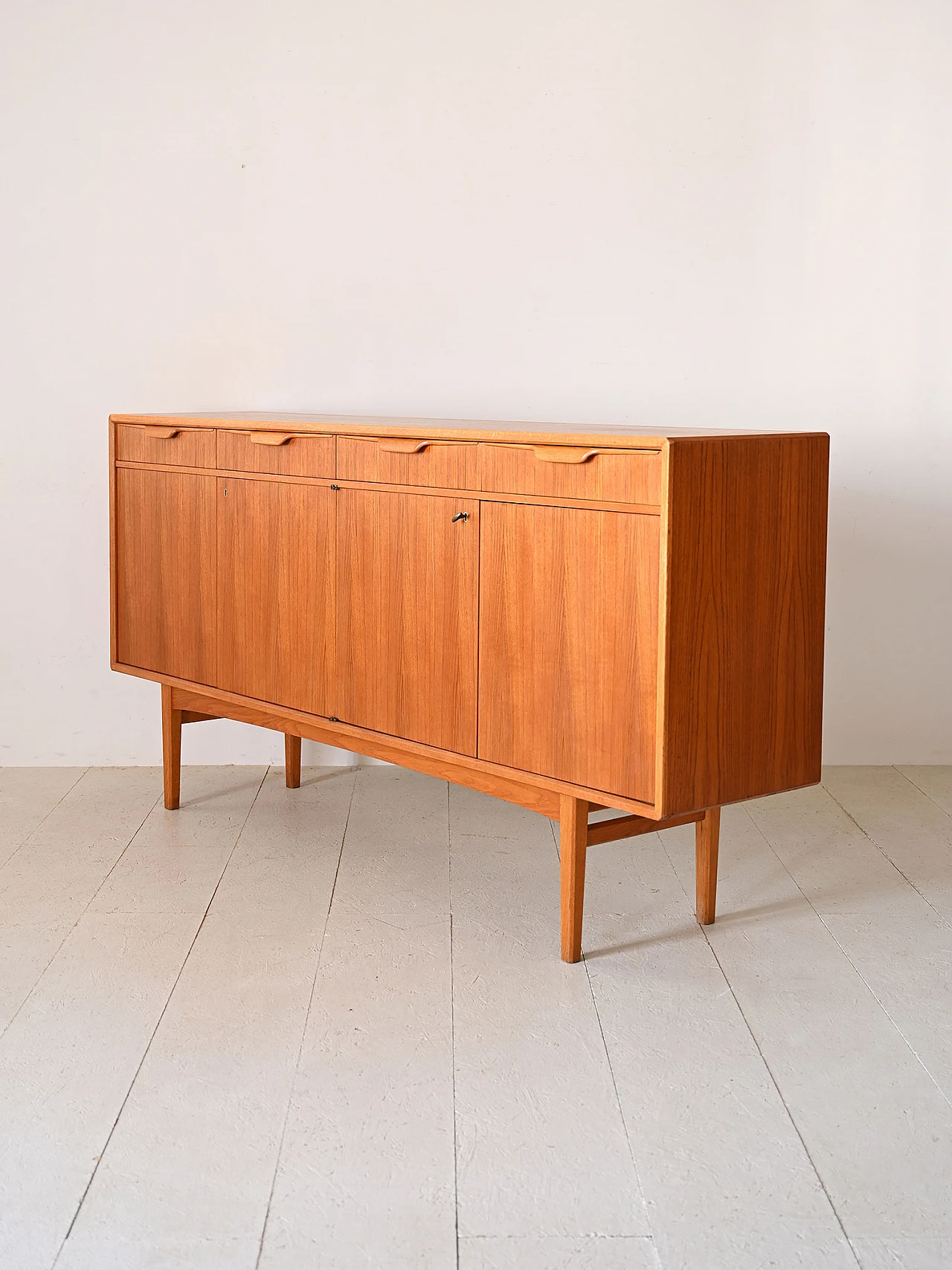 Credenza svedese in teak di Berti Fridhagen, anni '60 5