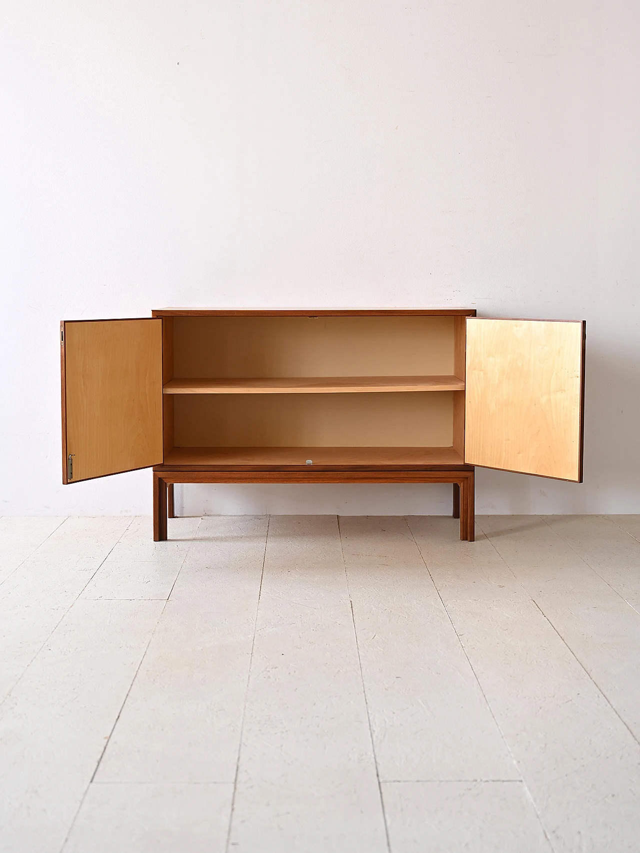 Credenza svedese in teak ad ante battenti, anni '60 3