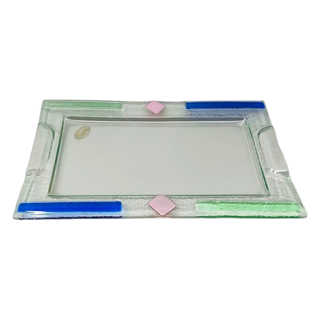 Murano glass tray by Albatros, 1970s 1