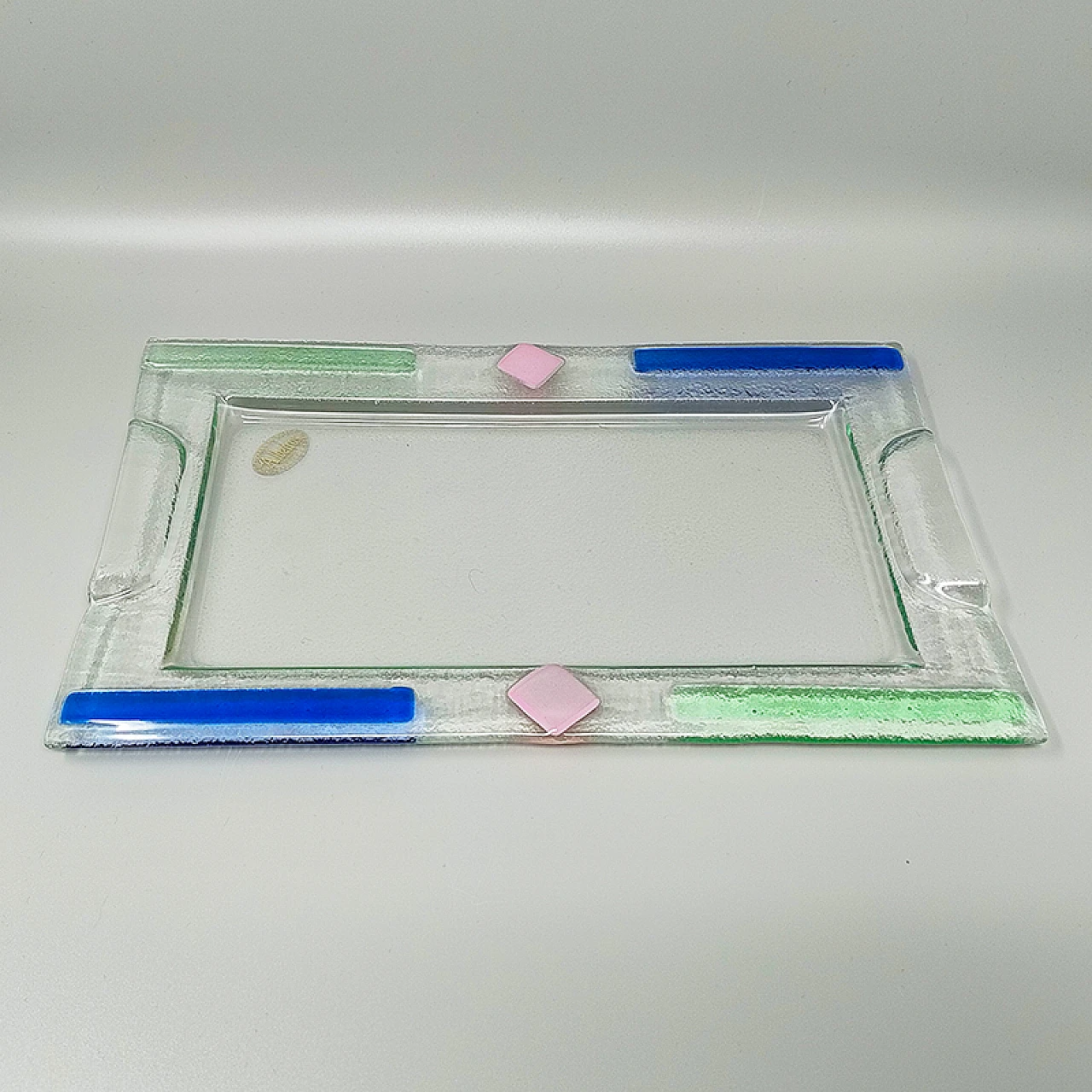 Murano glass tray by Albatros, 1970s 2