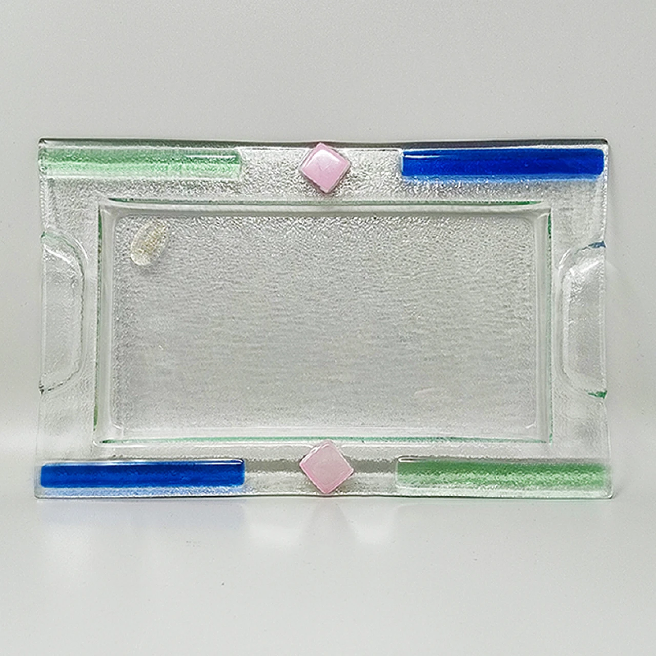 Murano glass tray by Albatros, 1970s 5