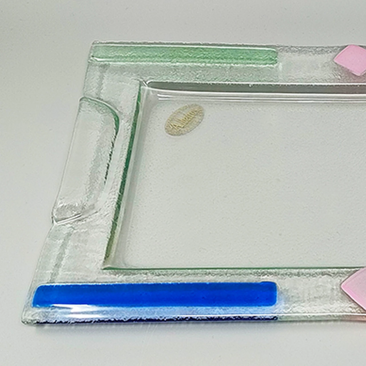 Murano glass tray by Albatros, 1970s 7