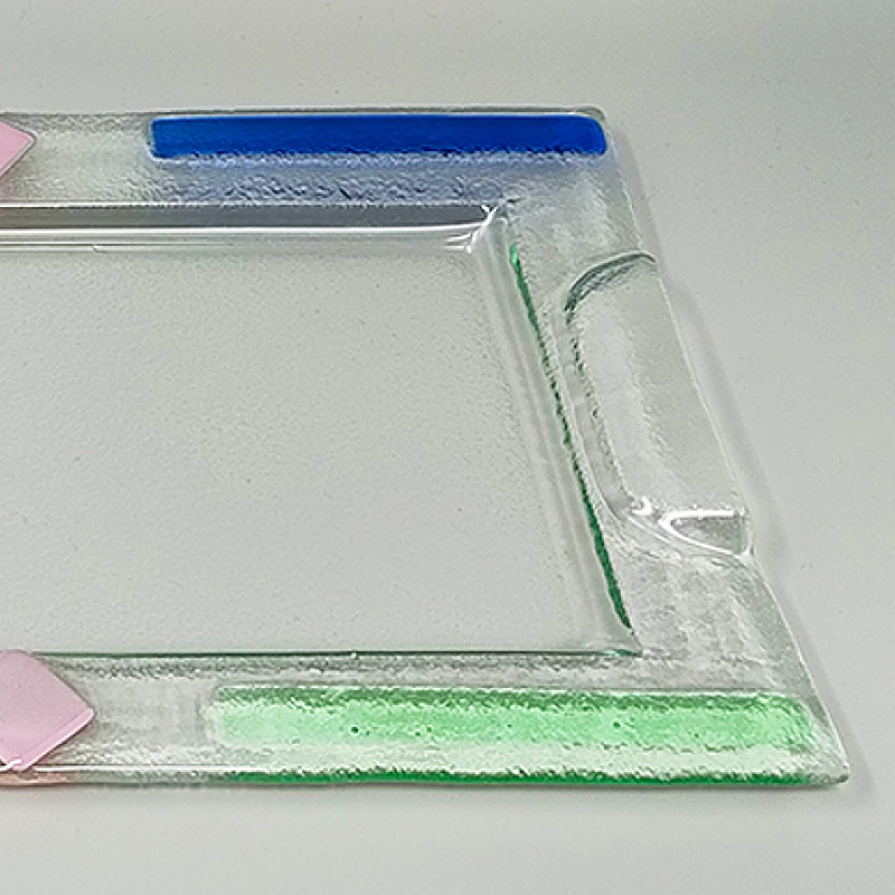 Murano glass tray by Albatros, 1970s 8