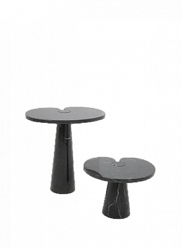 Pair of Eros marble tables by Angelo Mangiarotti for Skipper, 1980s