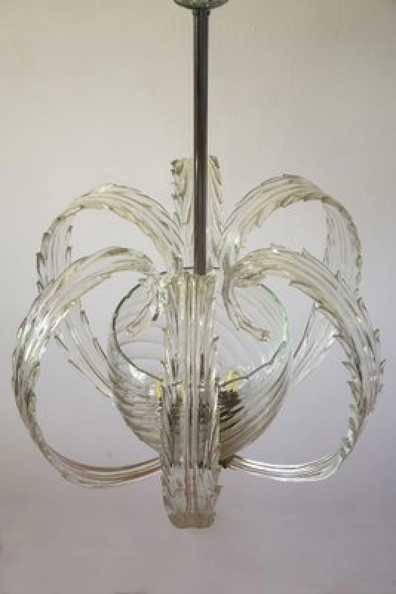 Lampadario in vetro di Murano di Paolo Venini per Venini, anni '40 3