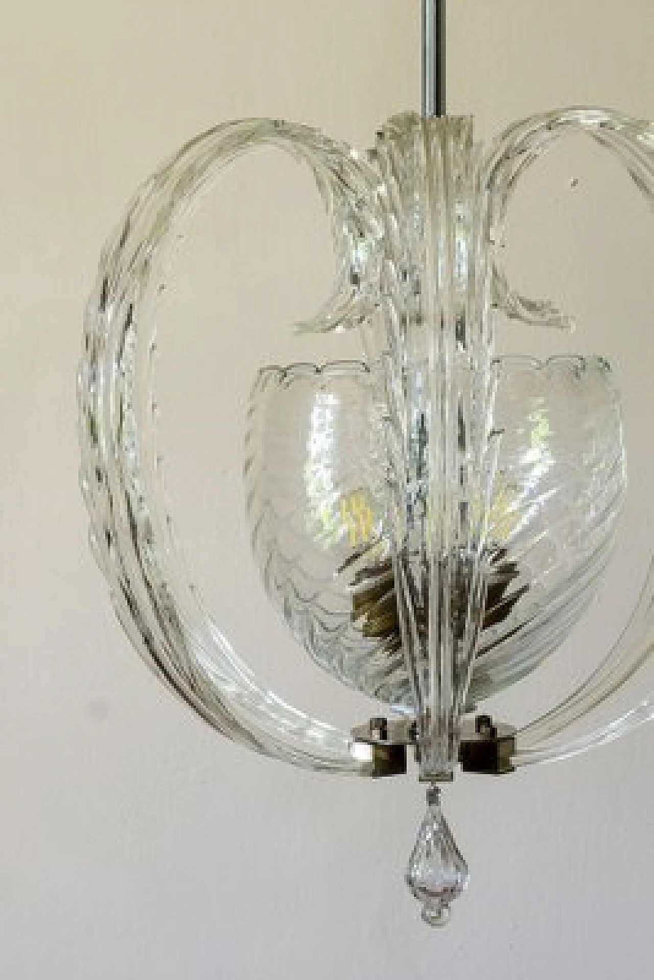 Murano glass chandelier by Paolo Venini for Venini, 1940s 6