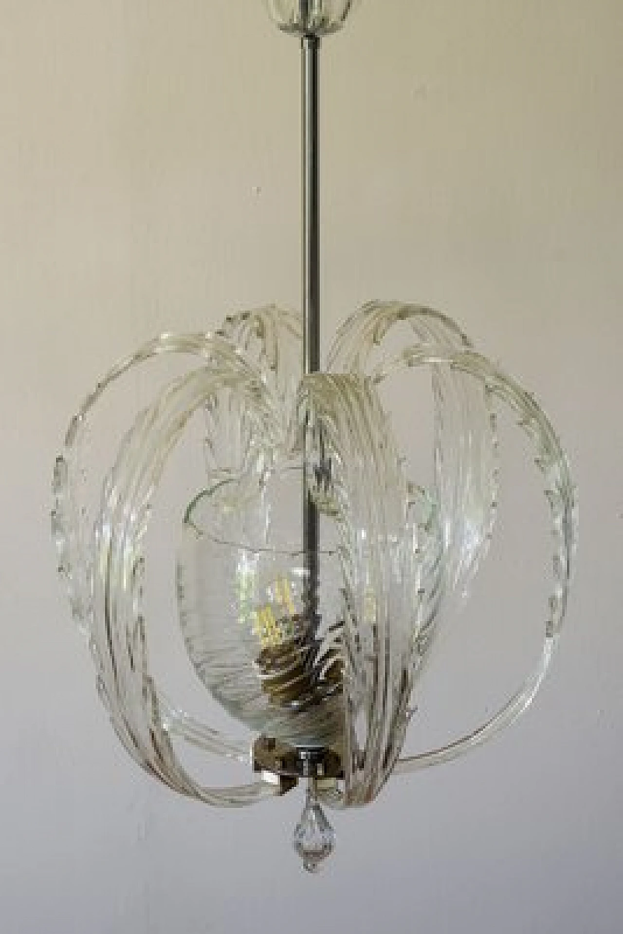 Murano glass chandelier by Paolo Venini for Venini, 1940s 7