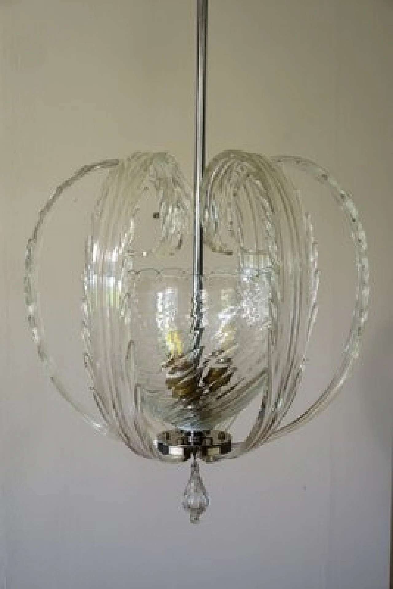 Murano glass chandelier by Paolo Venini for Venini, 1940s 9