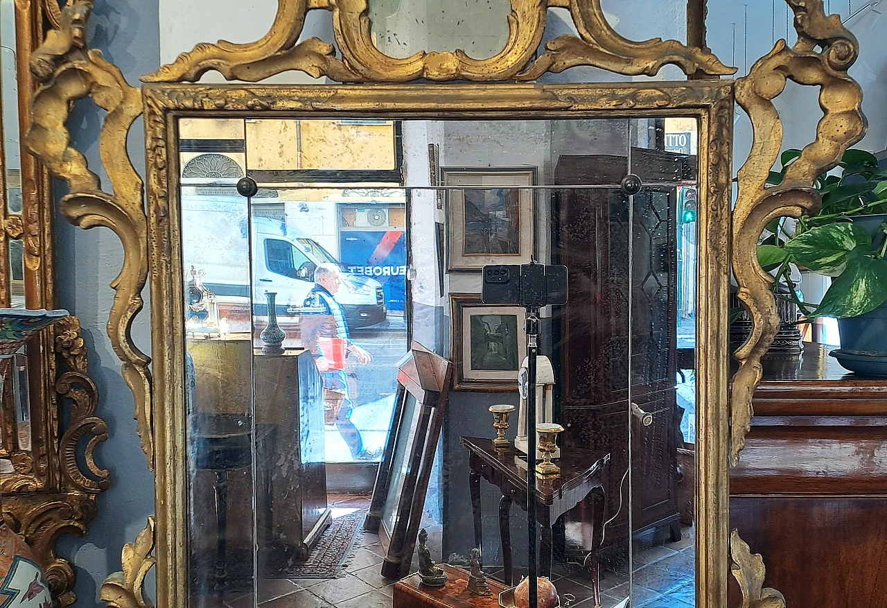 Venetian gilded mirror, late 18th century 4