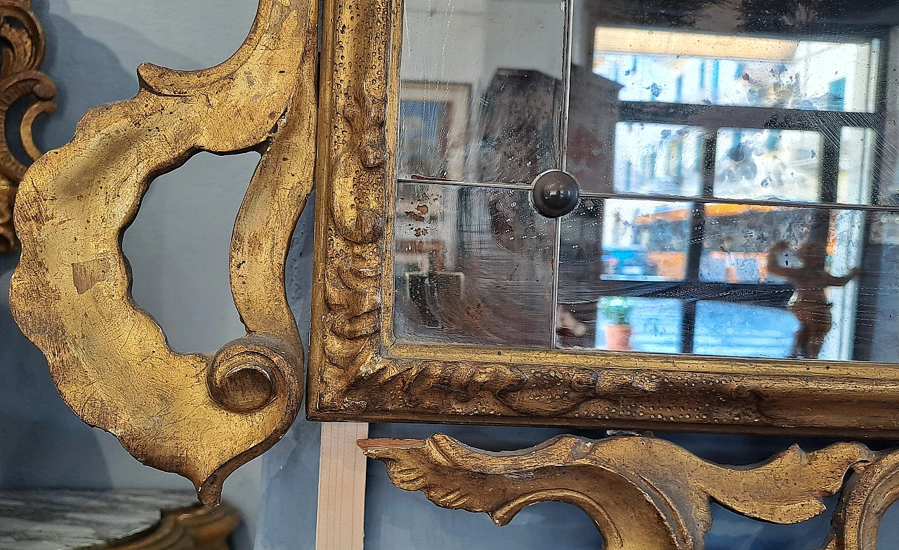 Venetian gilded mirror, late 18th century 8