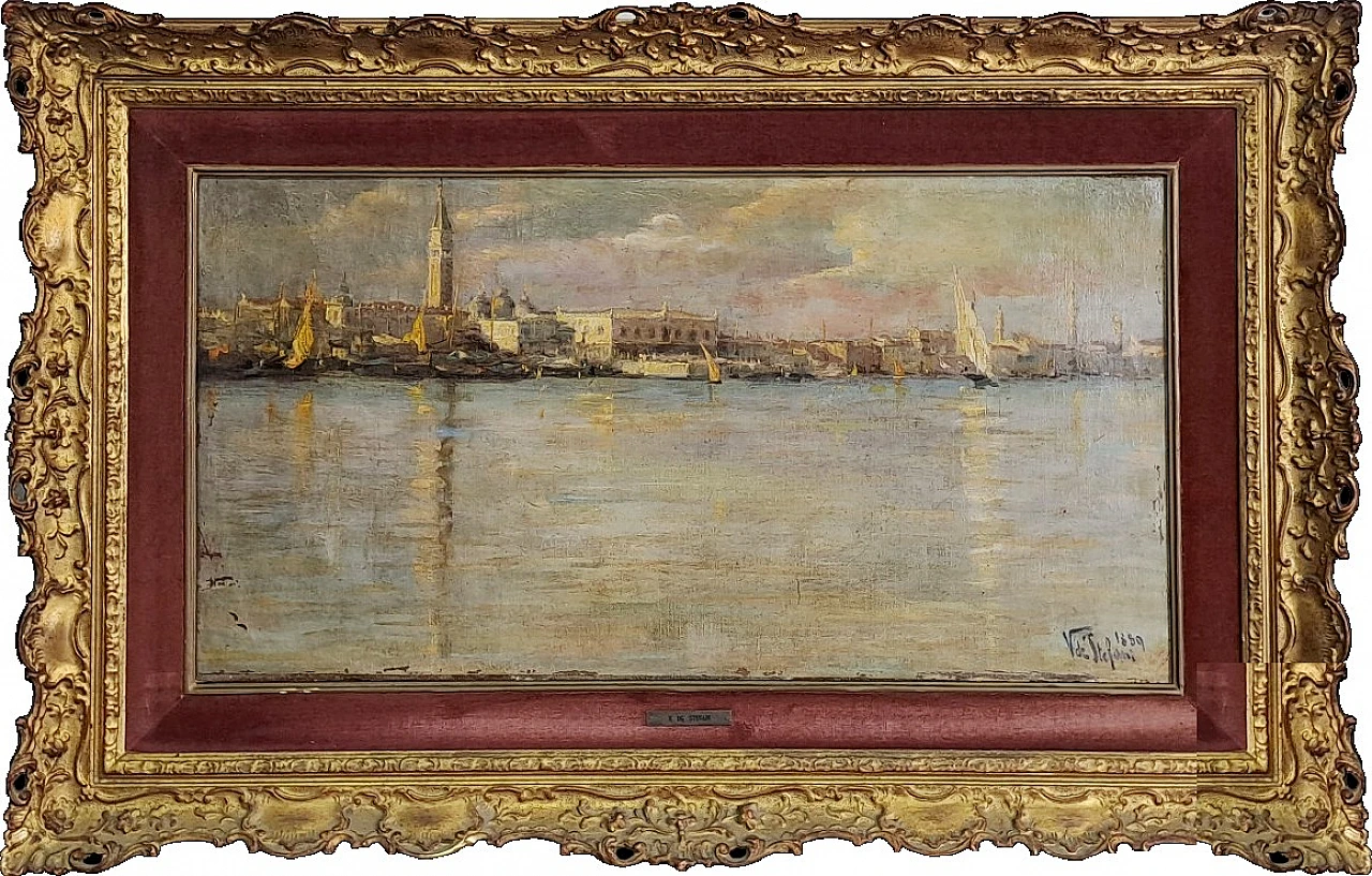 Vincenzo De Stefani, Venice, oil on canvas, 1889 7