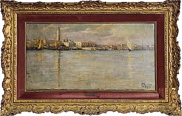 Vincenzo De Stefani, Venice, oil on canvas, 1889