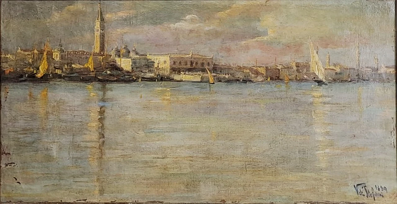 Vincenzo De Stefani, Venice, oil on canvas, 1889 8