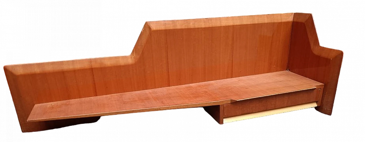 Mahogany wall console with drawer by Vittorio Dassi for Dassi, 1950s 6