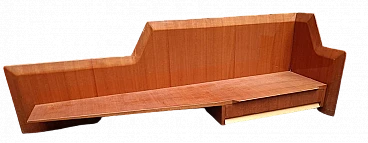 Mahogany wall console with drawer by Vittorio Dassi for Dassi, 1950s