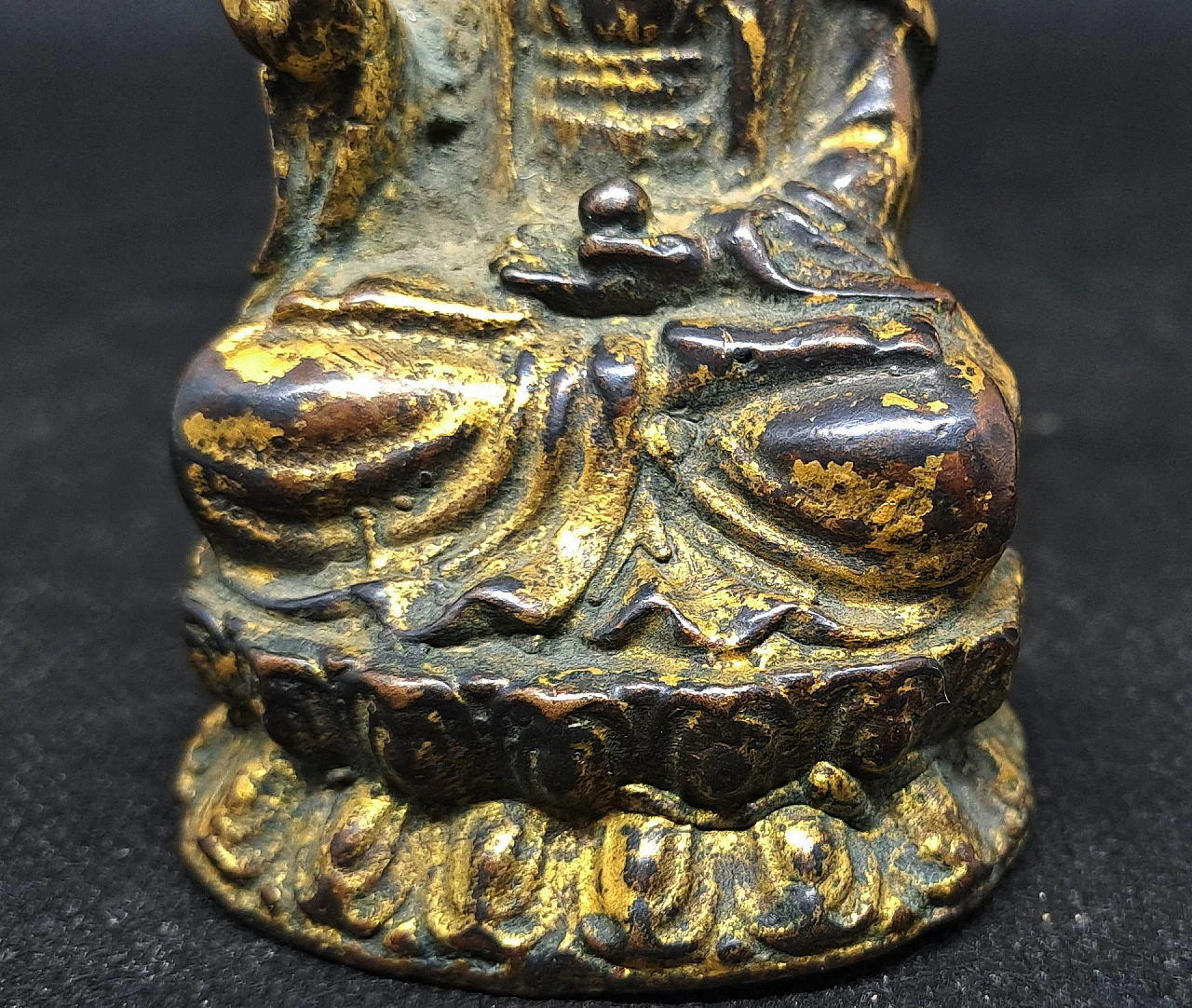 Scultura cinese Guanyin in bronzo, '800 7