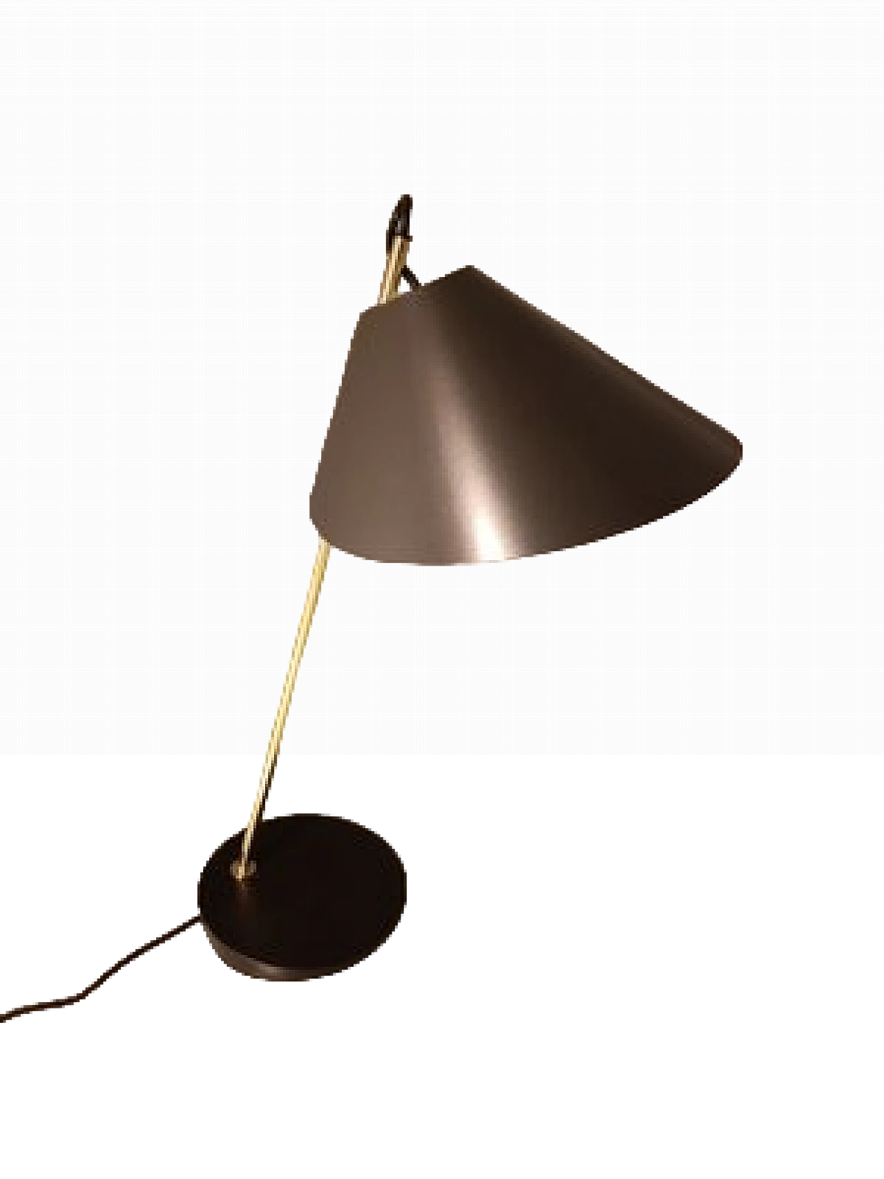 Table lamp in iron & brass by L. C. Dominioni for Azucena, 1990s 16