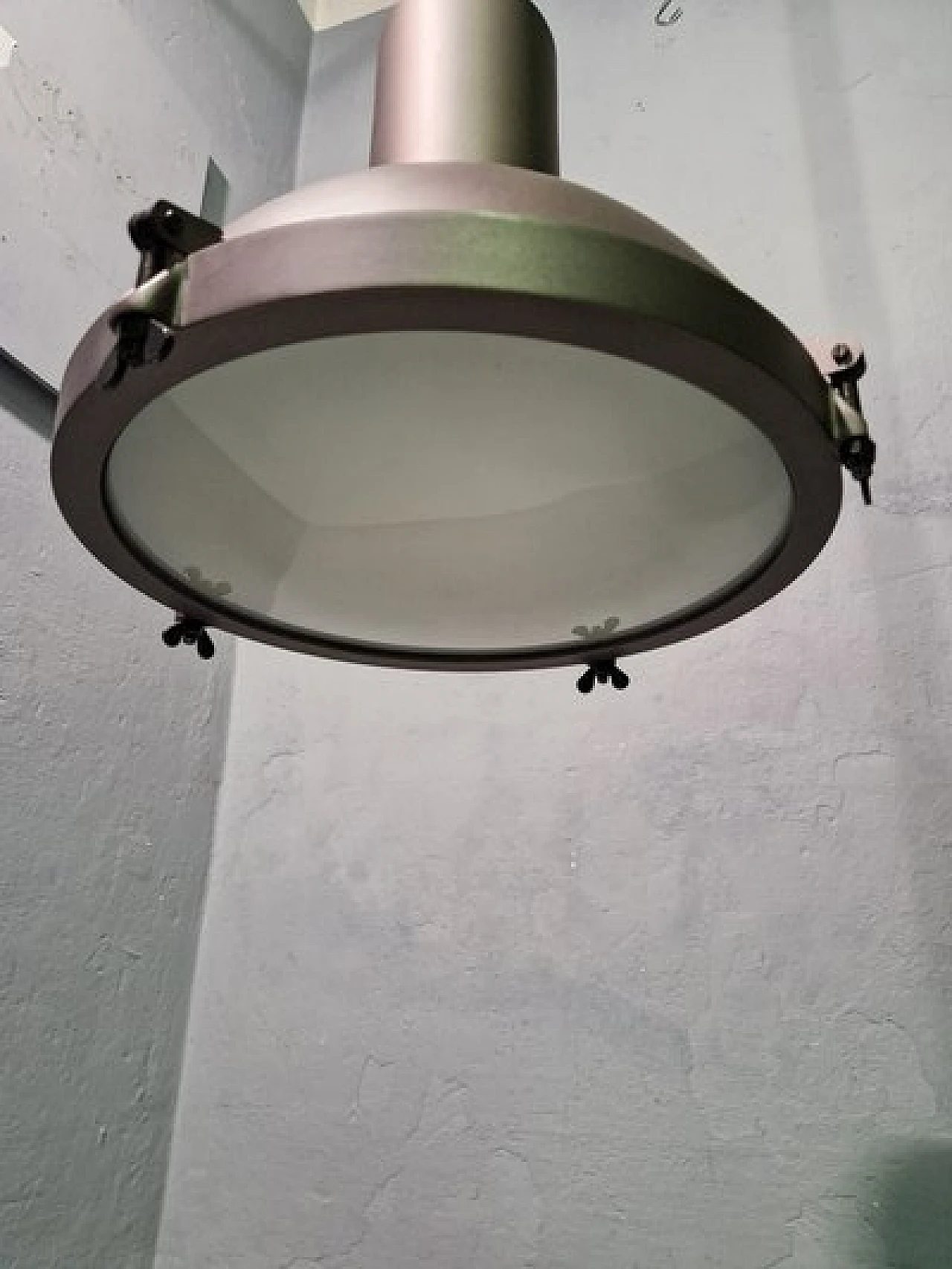 Lampadario 365 in vetro e ferro di Le Corbusier per Nemo, anni '90 3