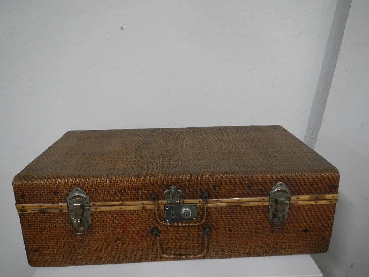 Spruce trunk covered with rattan, 1940s 3