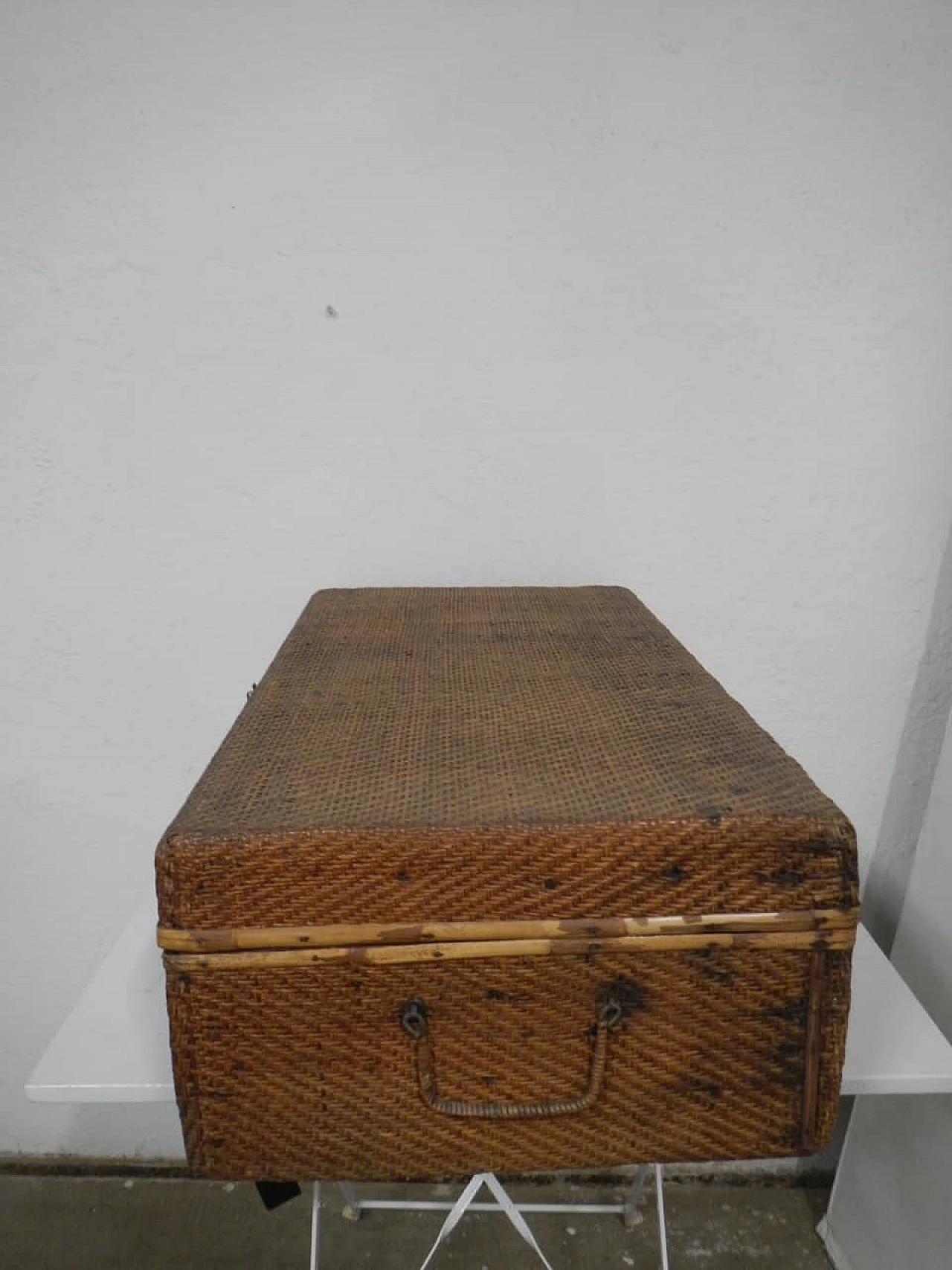 Spruce trunk covered with rattan, 1940s 6