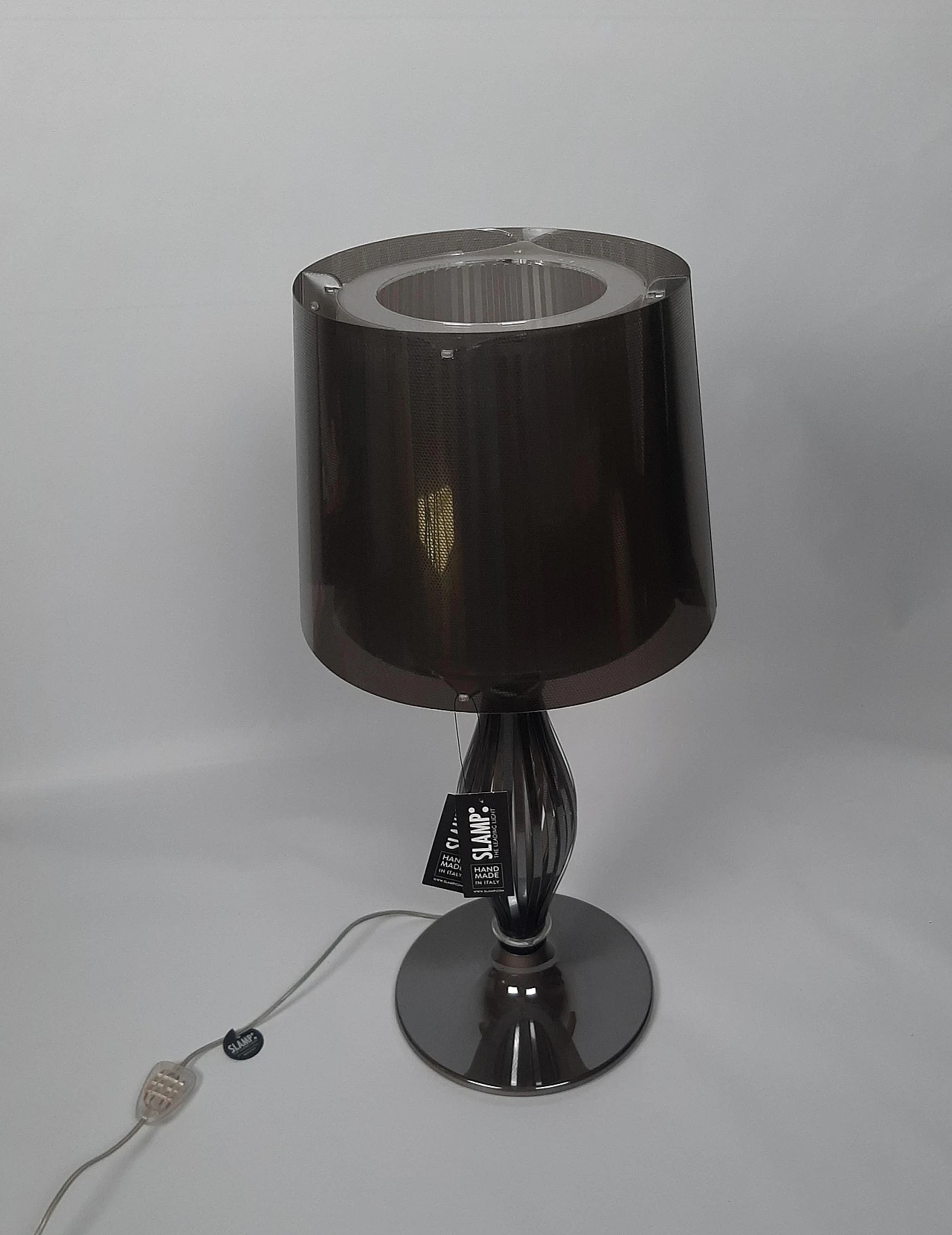 Liza grey table lamp by Elisa Giovannoni for Slamp, 2000s 3