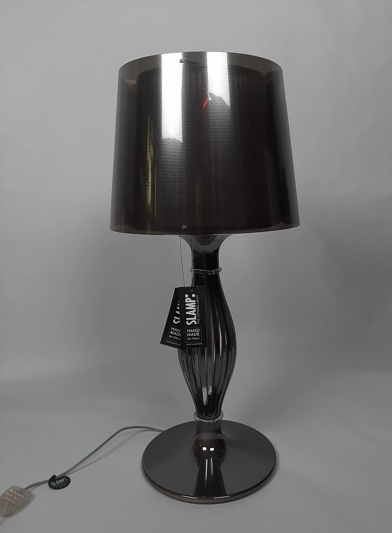 Liza grey table lamp by Elisa Giovannoni for Slamp, 2000s 4