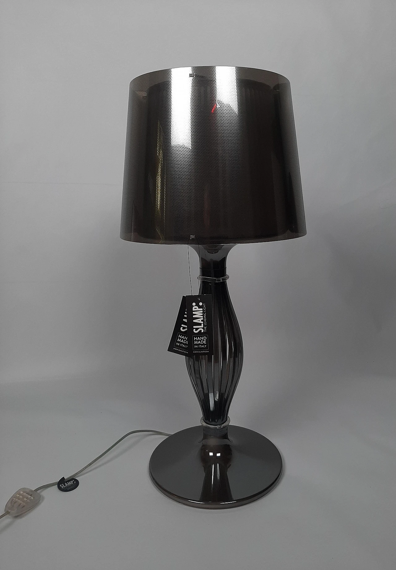 Liza grey table lamp by Elisa Giovannoni for Slamp, 2000s 5