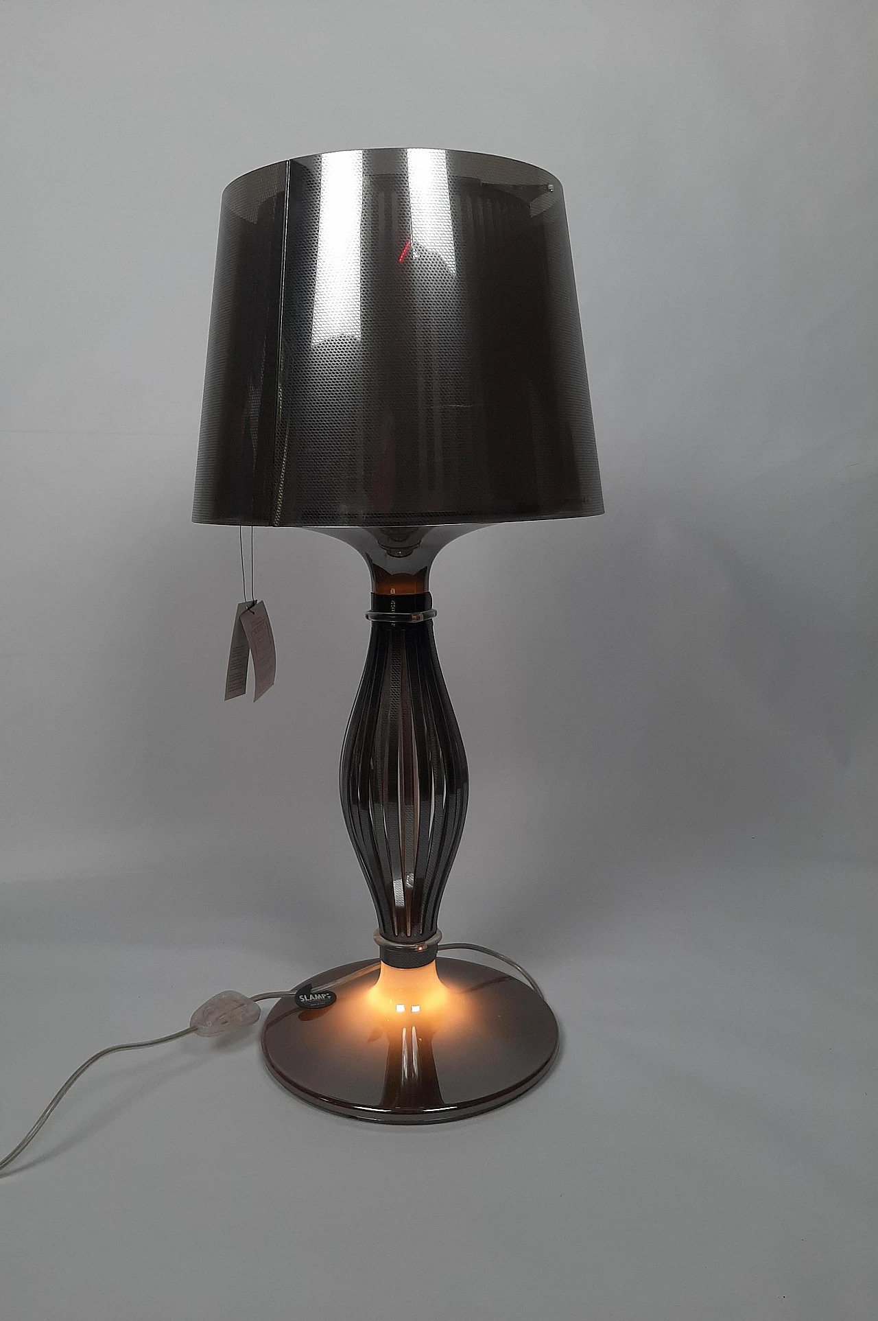 Liza grey table lamp by Elisa Giovannoni for Slamp, 2000s 8