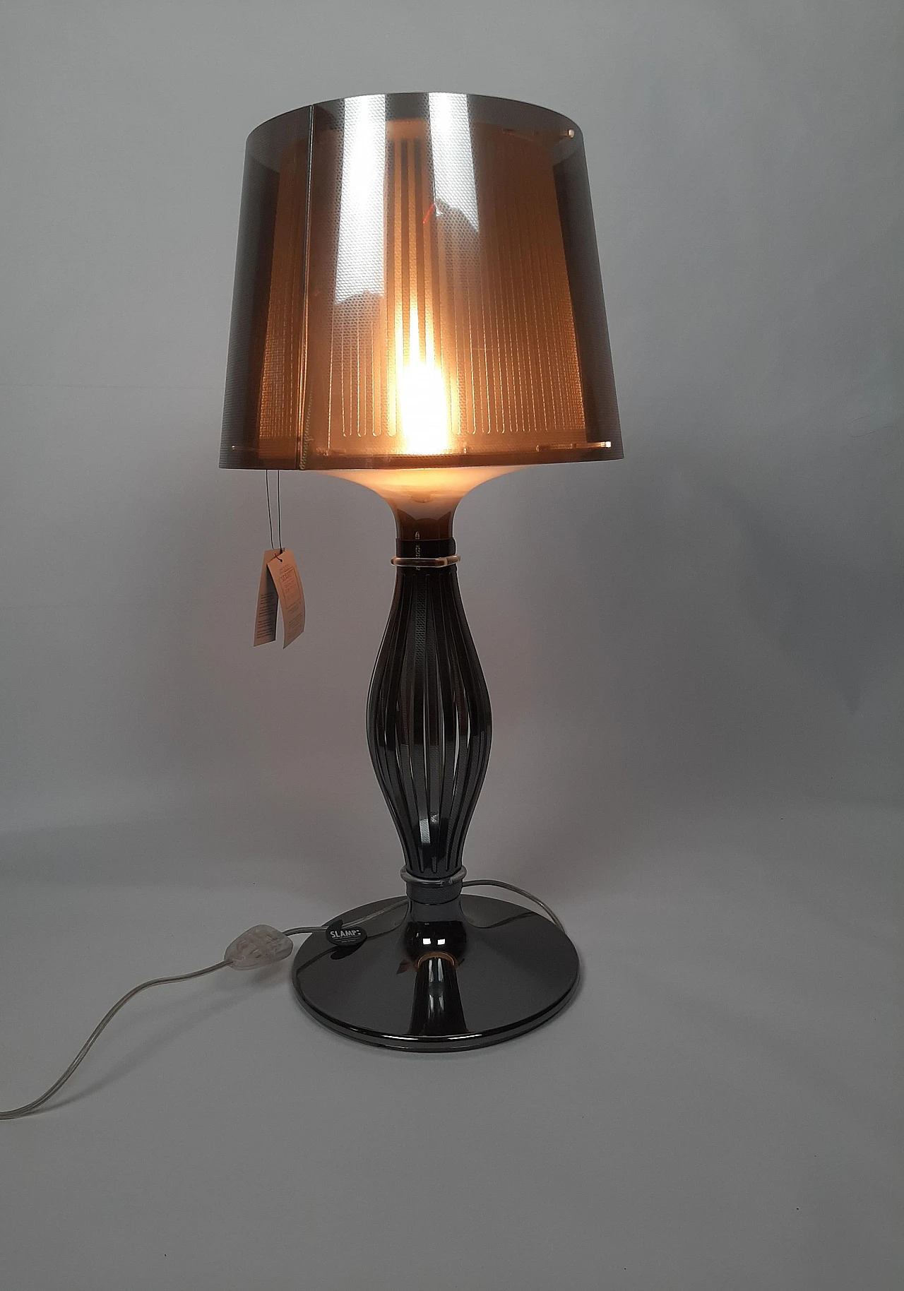 Liza grey table lamp by Elisa Giovannoni for Slamp, 2000s 9