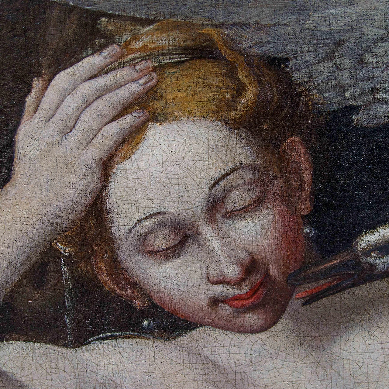 Mannerist School, Leda and the swan, oil on canvas, 16th century 10