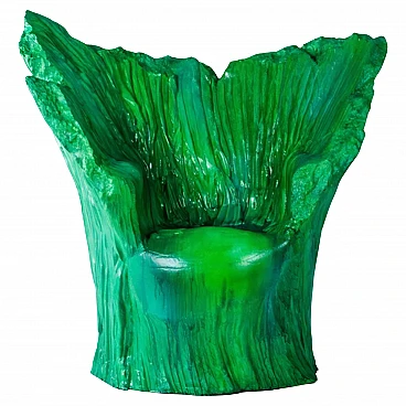 Green armchair by Piero Gilardi for Gugliermetto Experience, 2000s