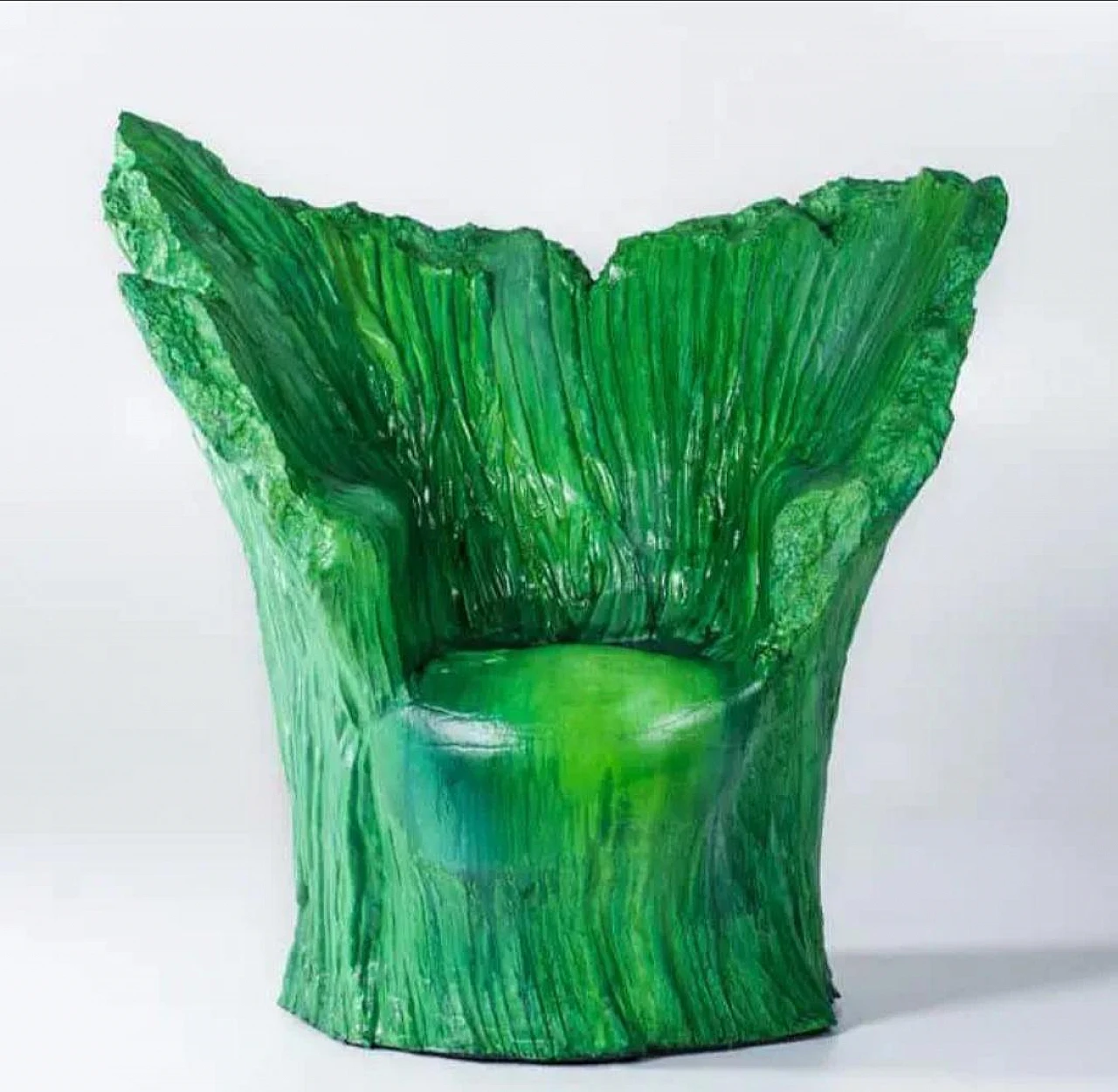 Green armchair by Piero Gilardi for Gugliermetto Experience, 2000s 2