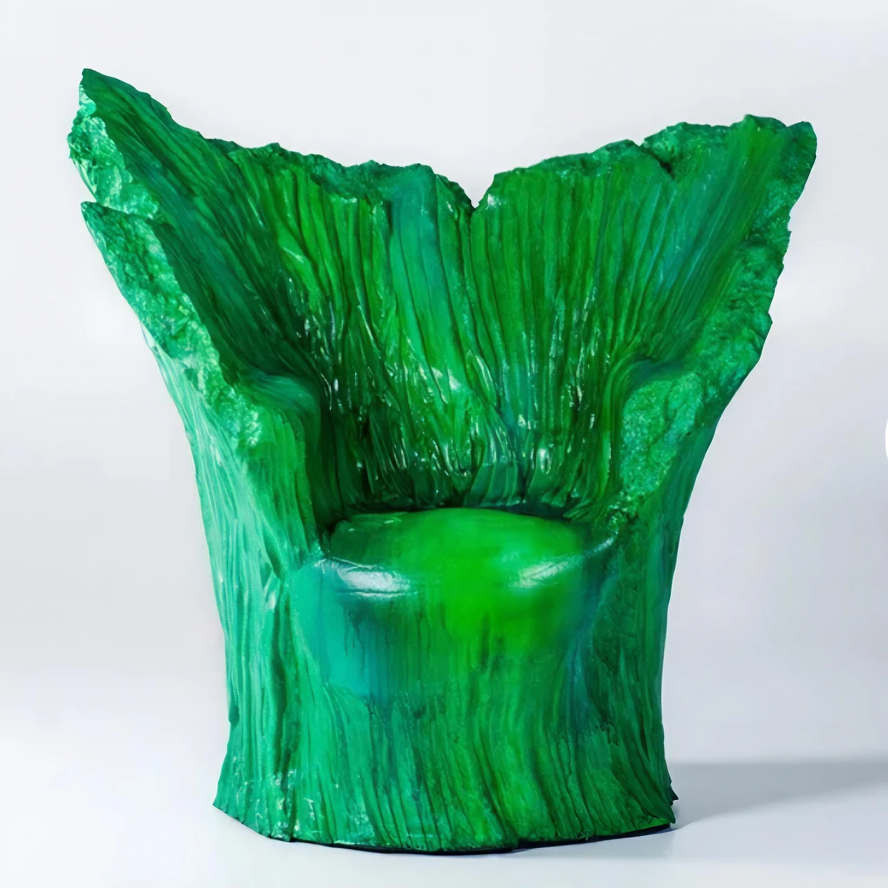 Green armchair by Piero Gilardi for Gugliermetto Experience, 2000s 4