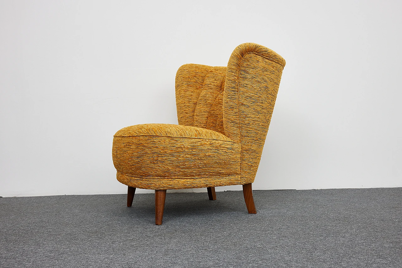 Club armchair by Carl-Johan Boman for Oy Boman AB, 1940s 1