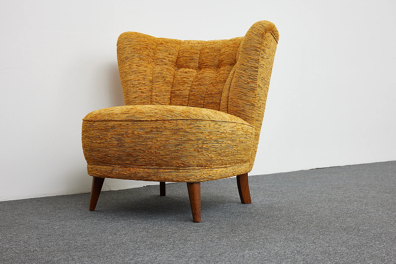 Club armchair by Carl-Johan Boman for Oy Boman AB, 1940s 12